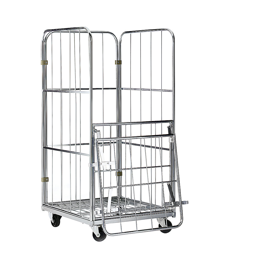 Roll-conteneur avec panneau avant rabattable