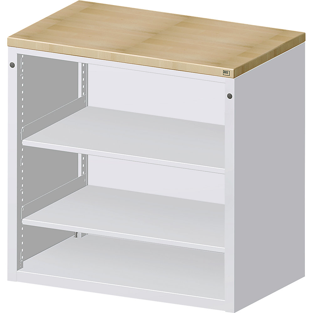 ANKE Cabinet for material and tool dispensing counter, 2 shelves, grey