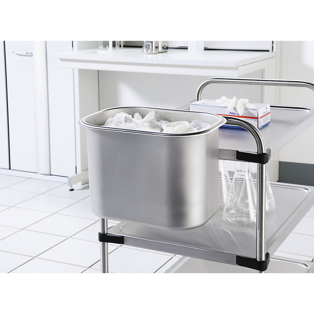 Bac de rangement en acier chrome-nickel