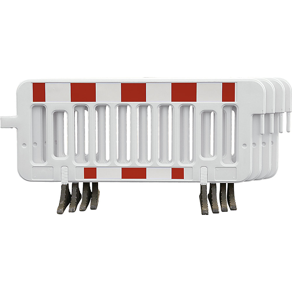 Absperrgitter, HDPE, Folie retroreflektierend, ohne Leitfunktion, weiß / rot CrashStop 2