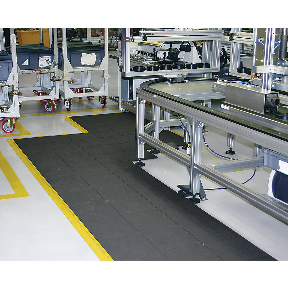 Arbeitsplatzbodenbelag Solid Fatigue-Step, Ausführung gelocht, Höhe 19 mm COBA 2