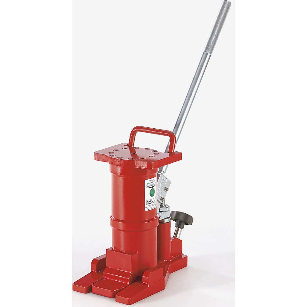 Hydraulic jack, for horizontal and vertical use with removable lever, max. load 6 t
