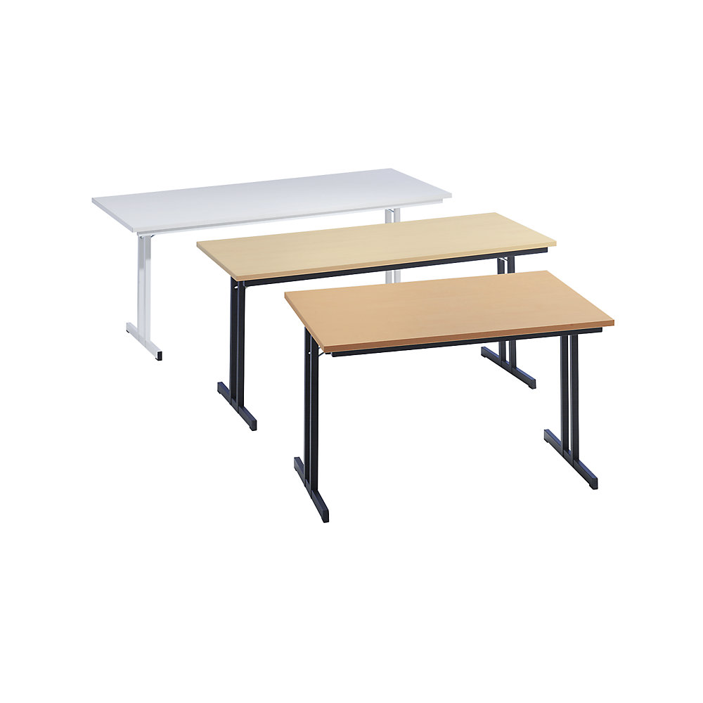 Kaiserkert Klapptisch Schwarz/Buche 180x80x72 cm 2