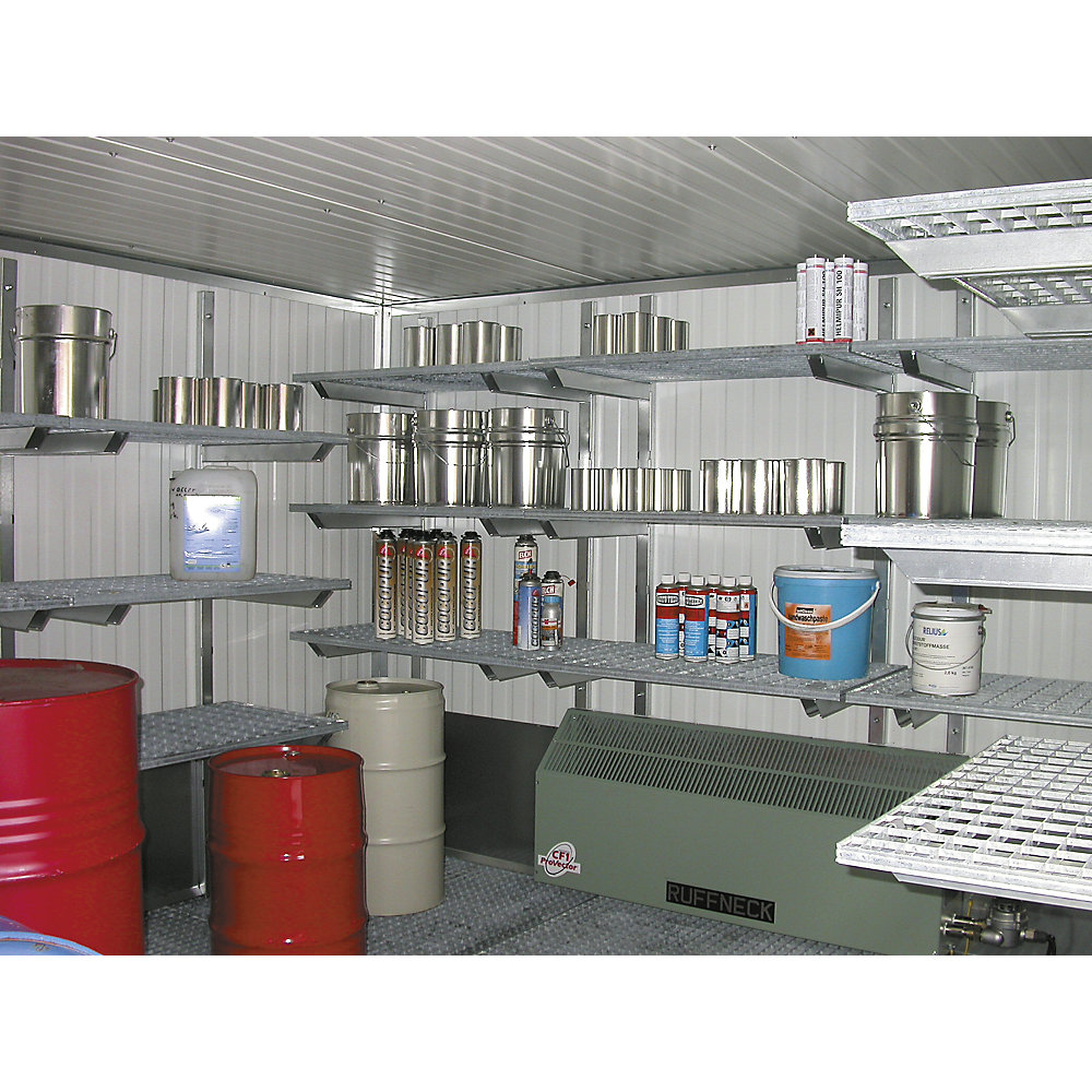 LaCont Grid Shelf Set 3 Levels Galvanized 1800x500mm 2