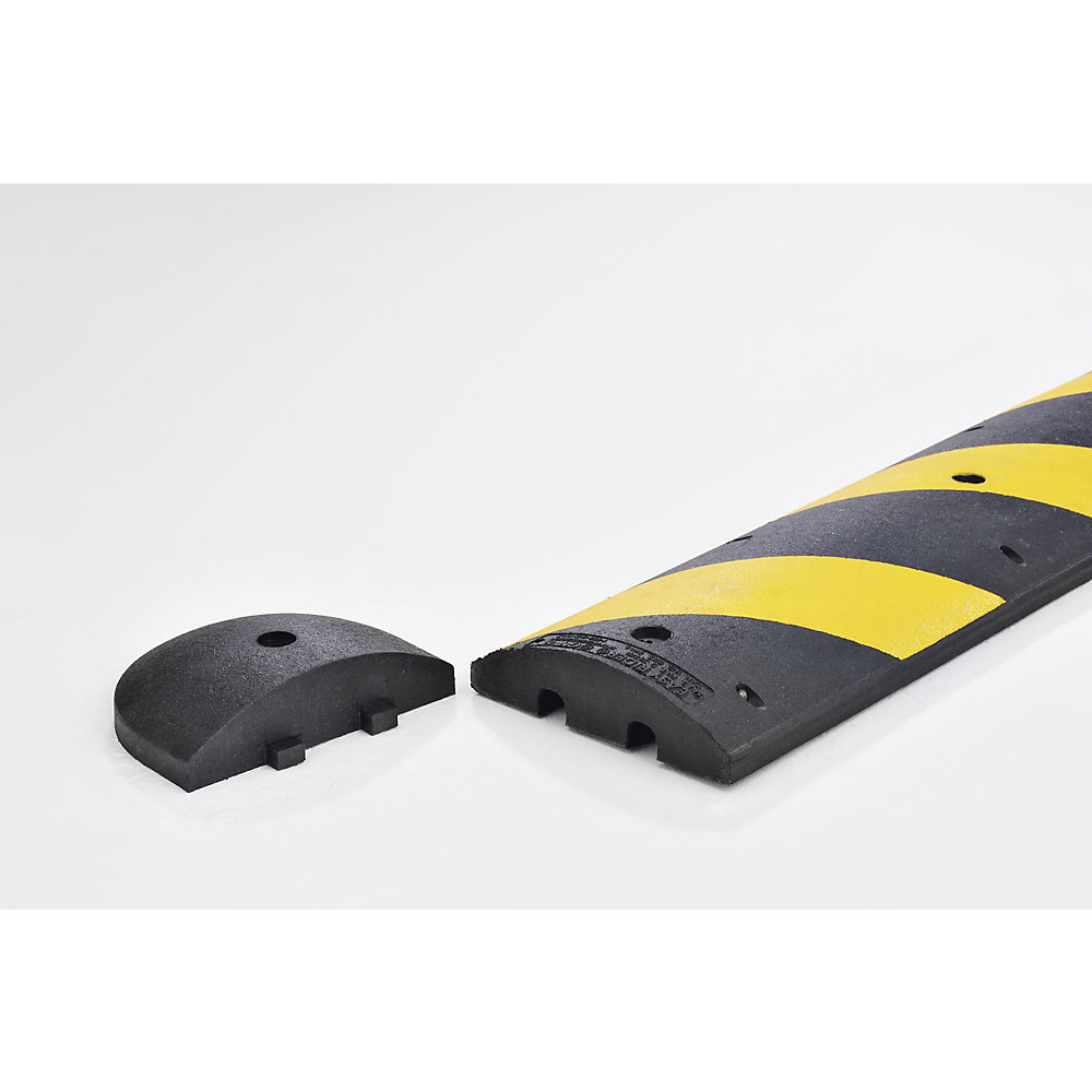 Élément d'extrémité en caoutchouc recyclé