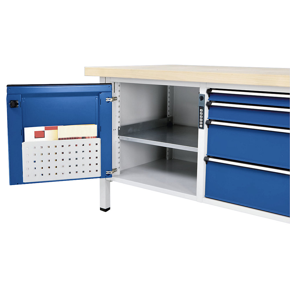 ANKE Pannello forato per busta portadocumenti, alt. x largh. x prof. 220 x 415 x 22 mm, grigio chiaro