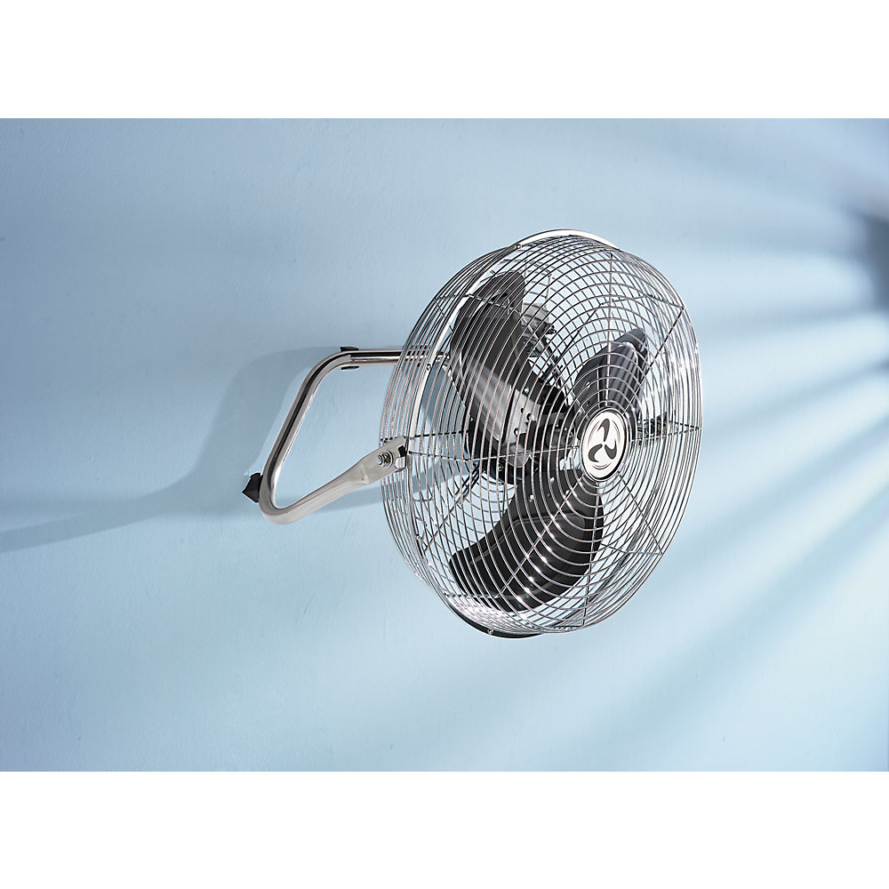 Kaiserkraft Floor Fan with Carry Handle 500mm Chrome 2