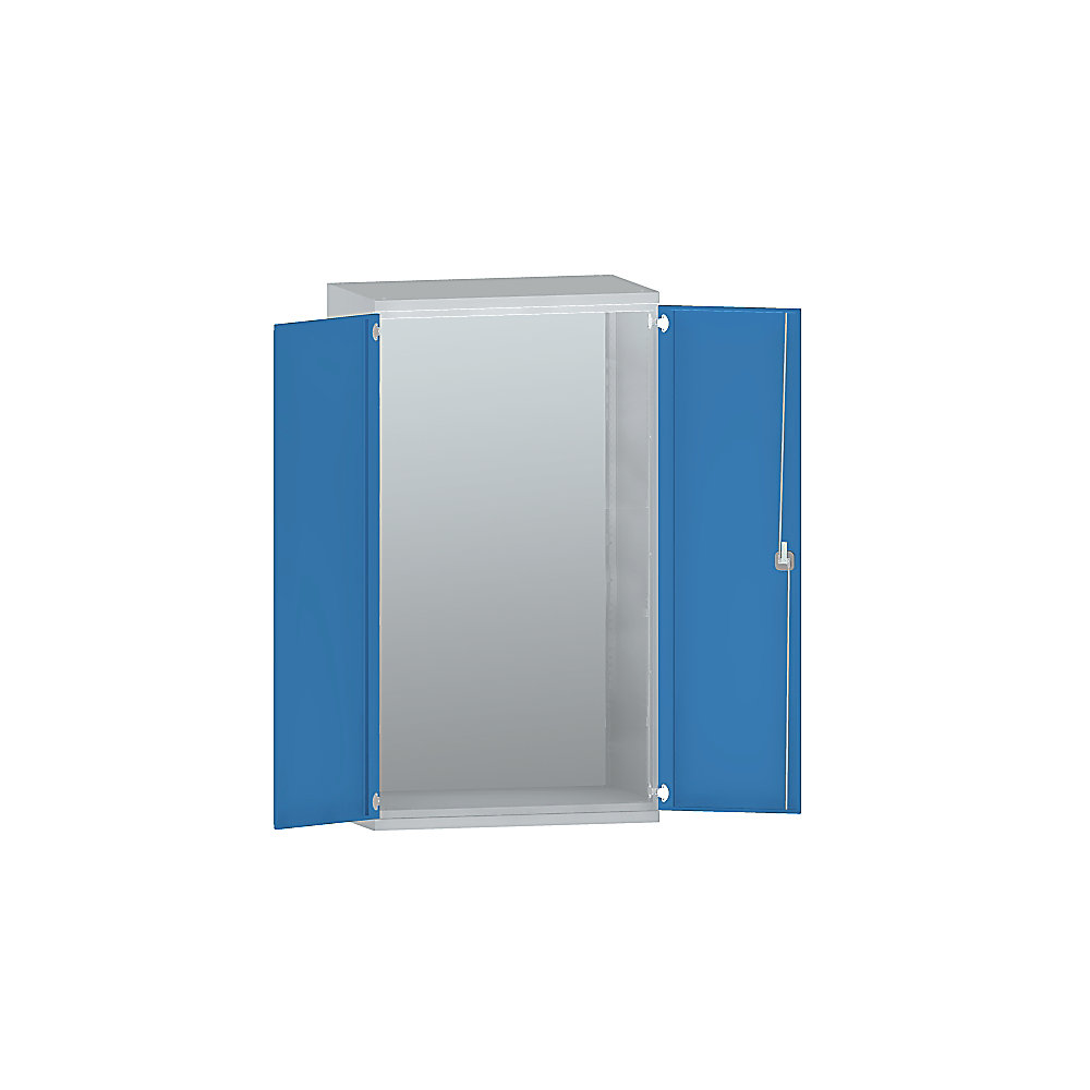 EUROKRAFTpro Armoire pour charges lourdes en acier, armoire vide - à équiper de façon personnalisée, gris clair / bleu clair