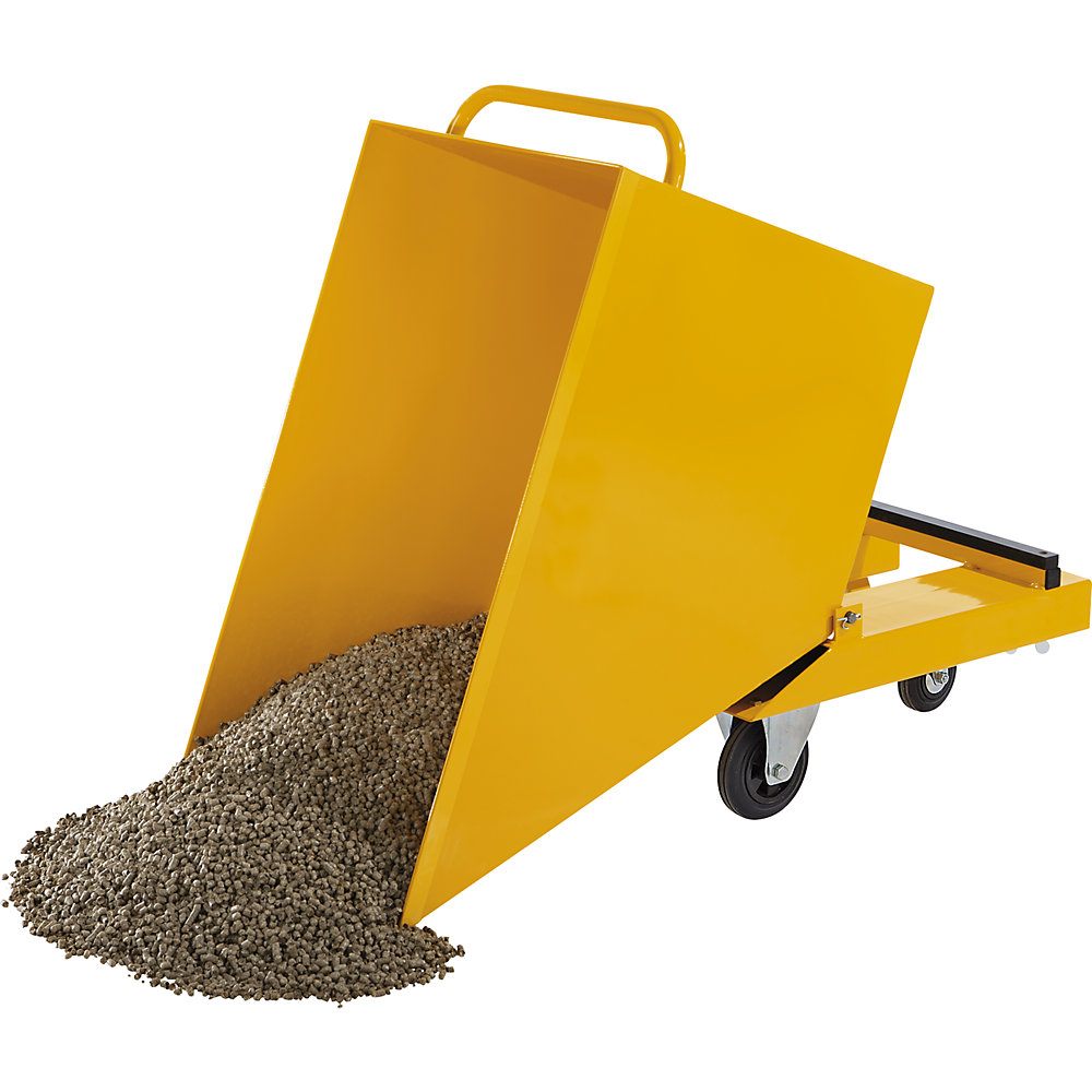 Chariot-caisse basculant en tôle