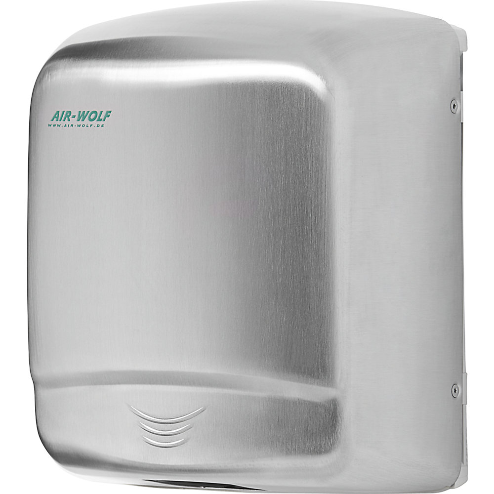 AIR-WOLF Sèche-mains en inox, puissance totale 1640 W, inox brossé