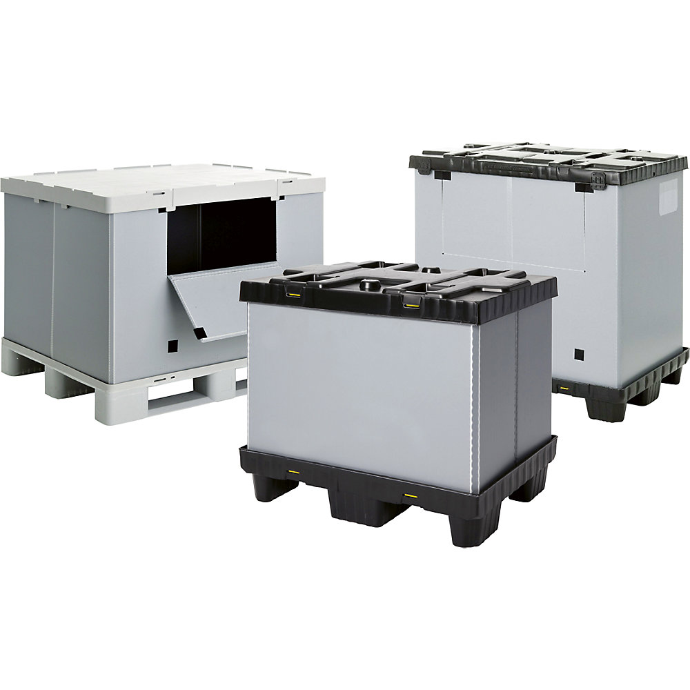 kaiserkraft Palettenbox, faltbar, aus PP, Inhalt 215 l, ab 1 Stk 2