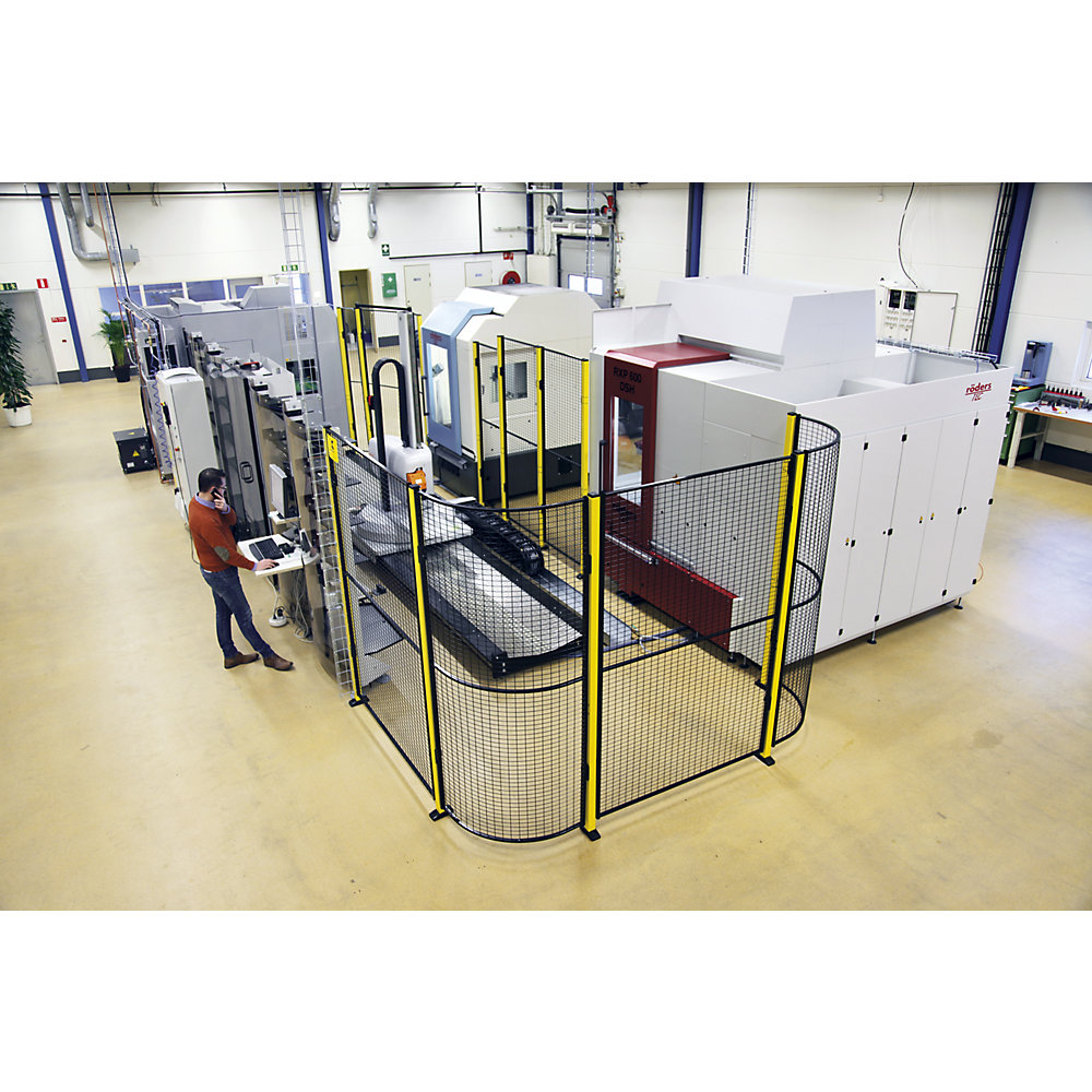 Eckelement CONTOUR 90°, für Maschinenschutzgitter X-GUARD CLASSIC, Höhe 2200 mm Axelent 2