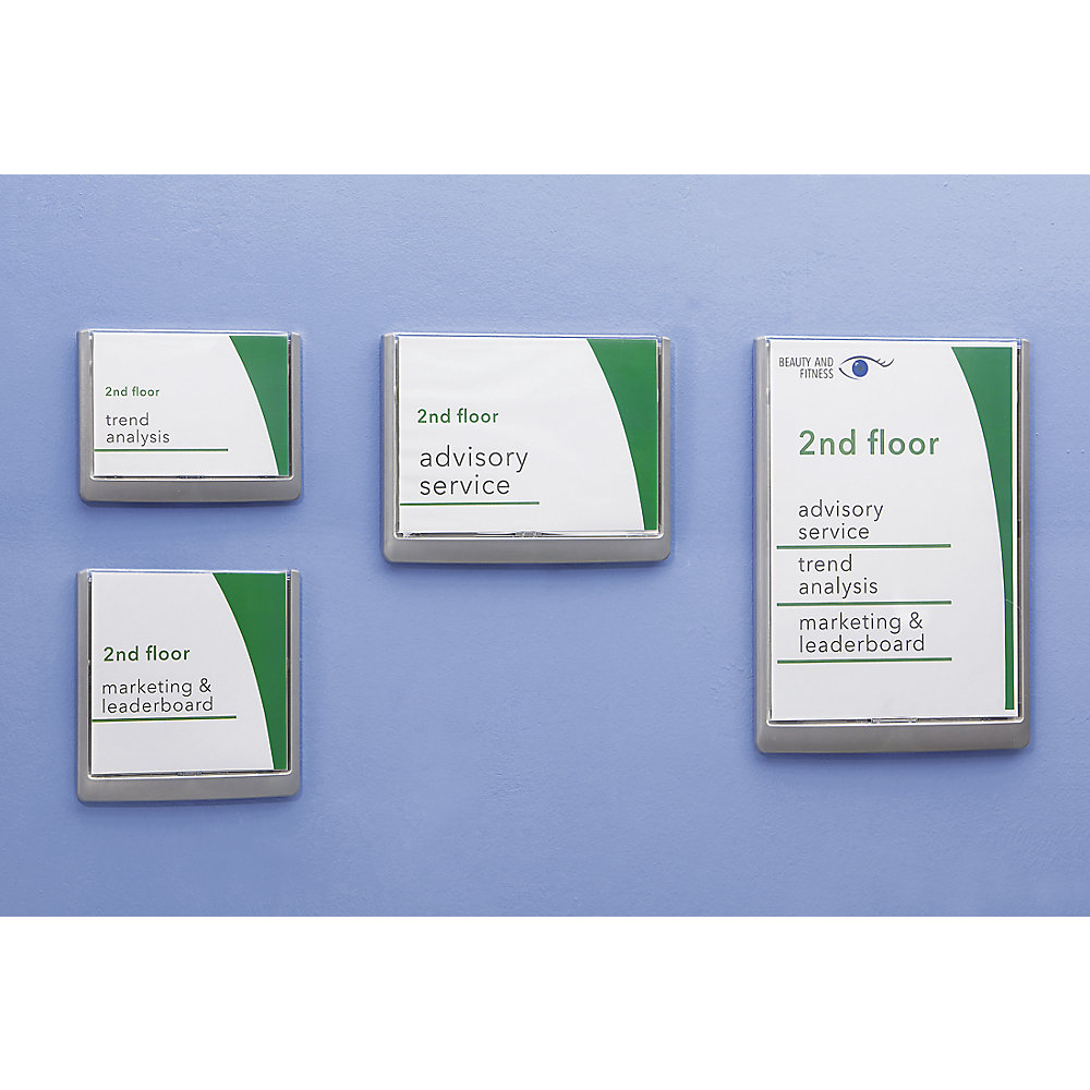 Türschild, aus Kunststoff, VE 5 Stk, HxBxT 297 x 210 x 12 mm, DIN A4 DURABLE 4