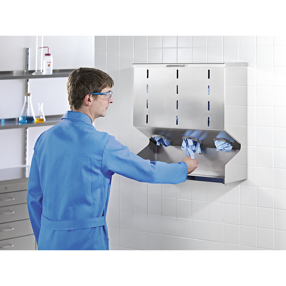 Distributeur de gants jetables, en inox, 1 orifice