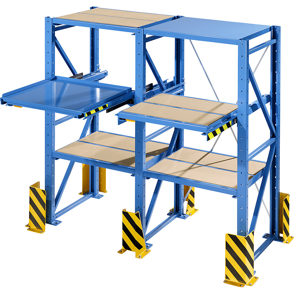 Blechabdeckung für Auszugsrahmen, Einfachauszug, für BxT 890 x 1260 mm, lichtblau LISTA 2
