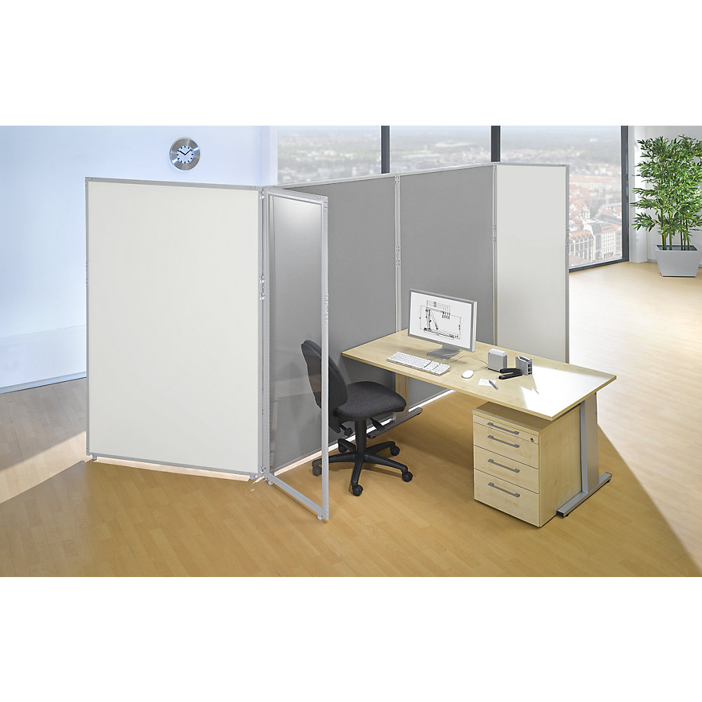 kaiserkraft Partition Panel Light Gray 650x1300 mm 2