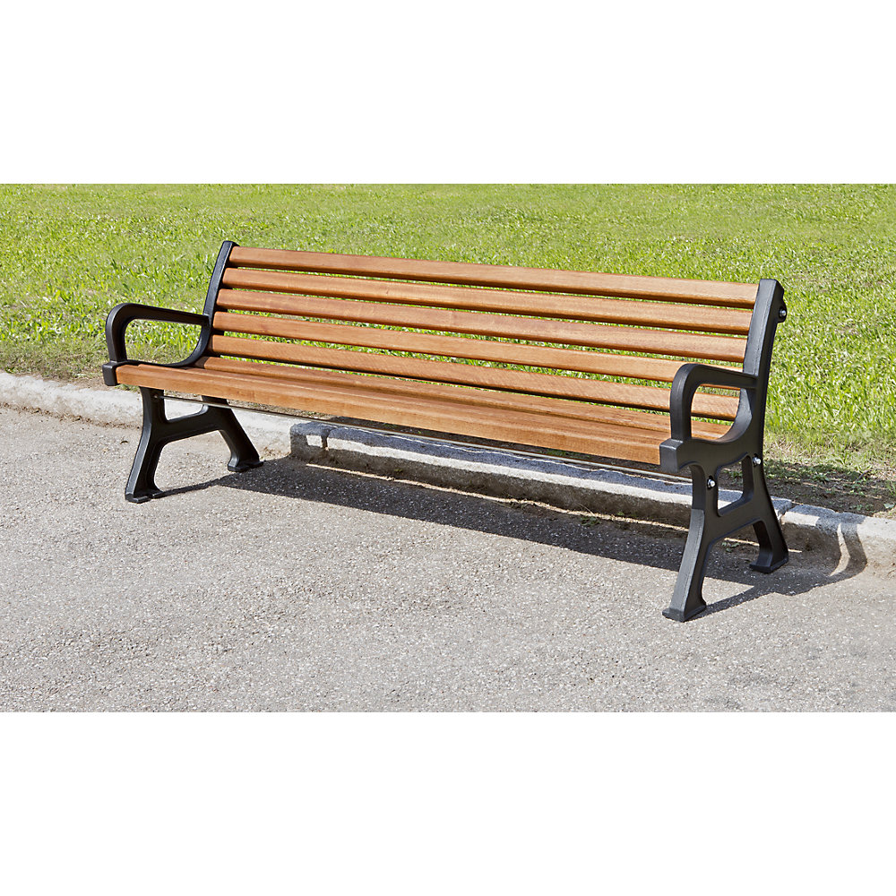 Kaiserkraft Wooden Bench Meranti Black 2000cm 2