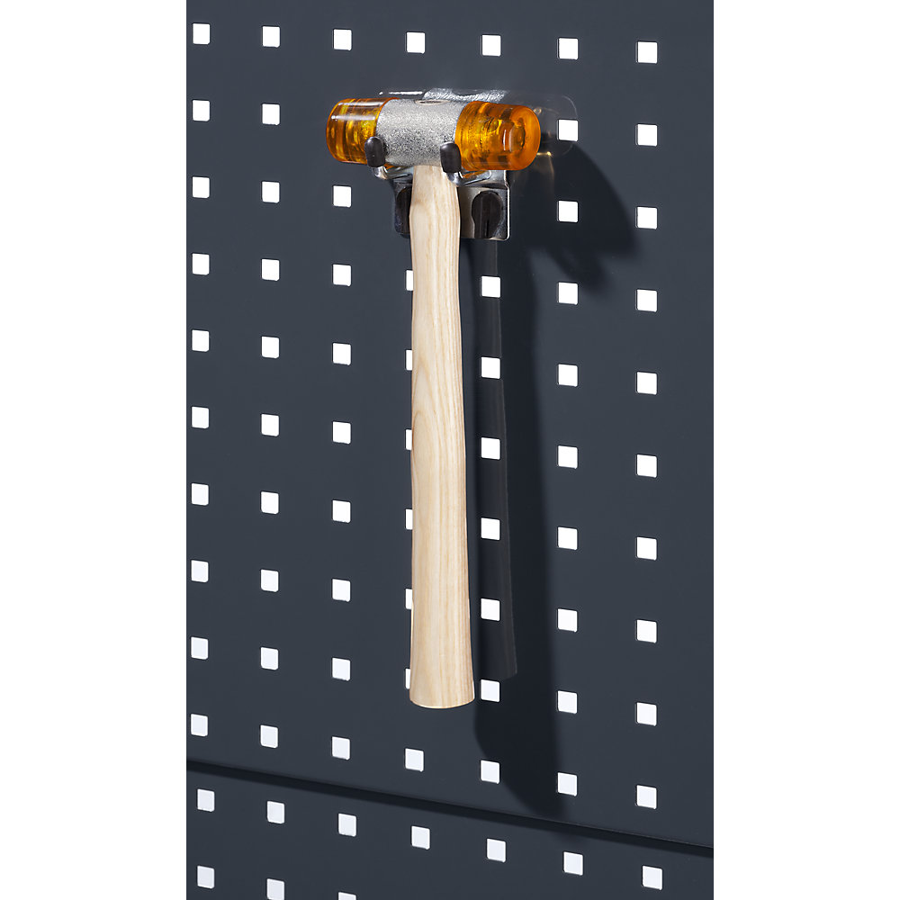 eurokraft pro Double Hook Steel Silver 100 mm 3