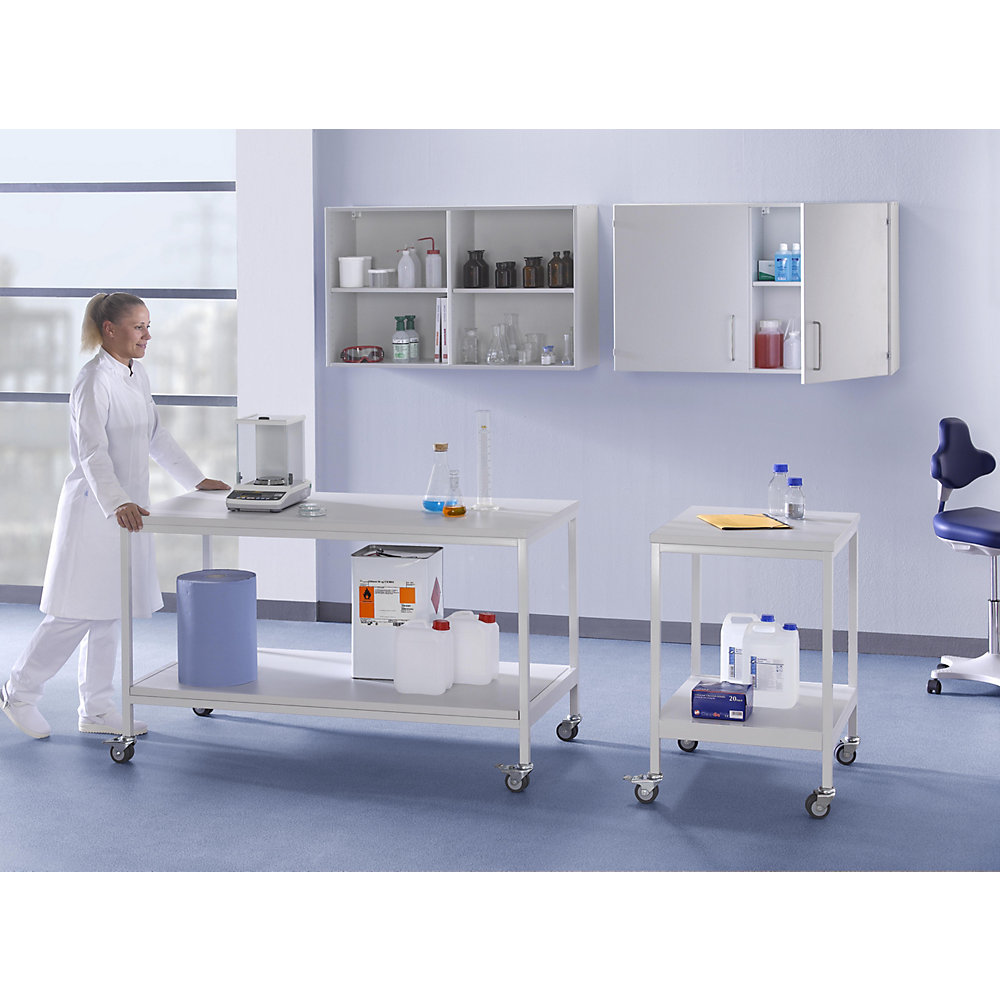 Kaiserkraft Laboratory Trolley Light Gray 90x75x90 cm 2