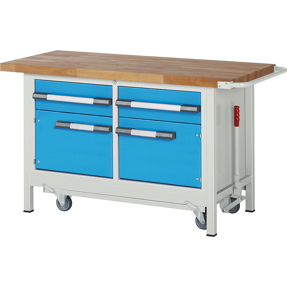 Établi mobile, sur piétement