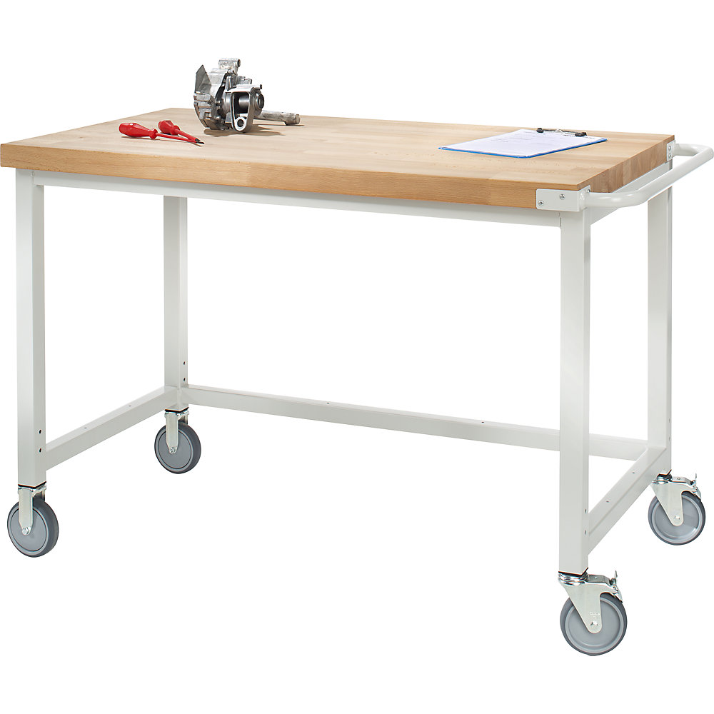 Établi mobile, sur piétement