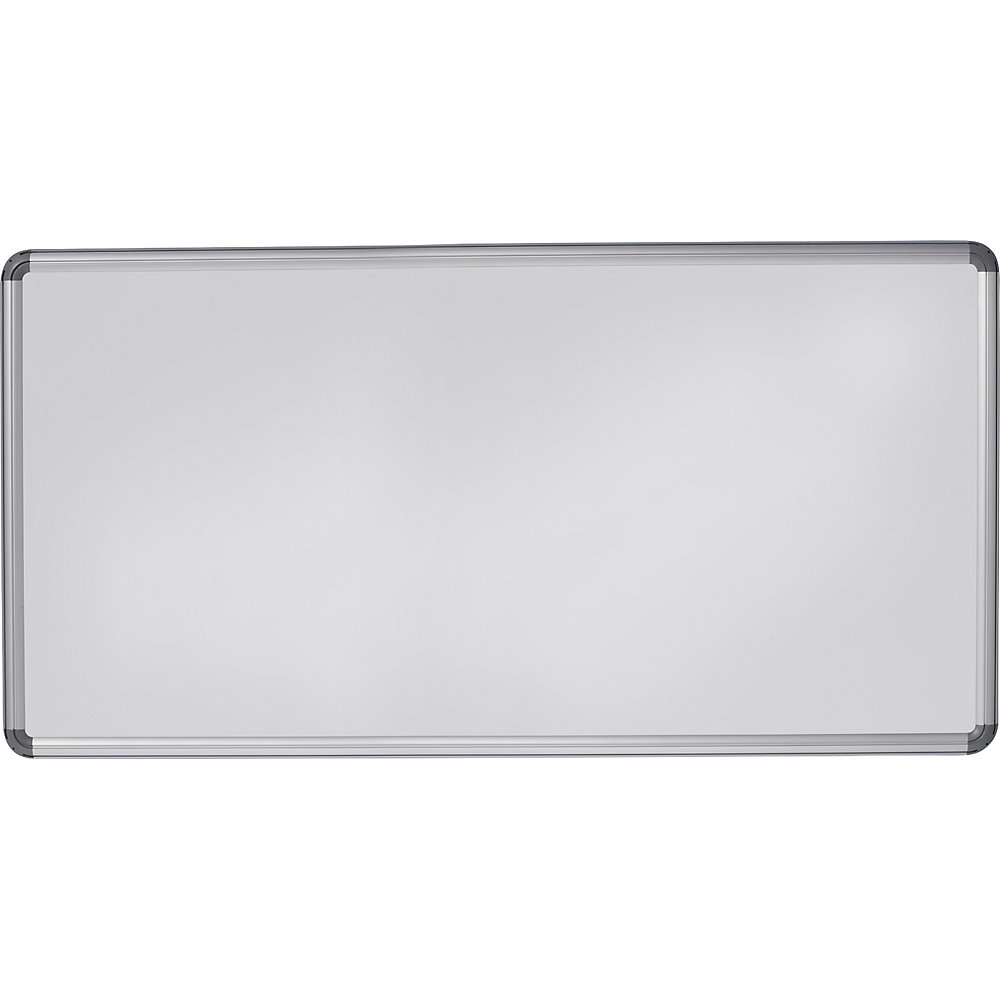 Eurokraft pro Design wandbord, plaatstaal, gelakt, b x h = 2400 x 1200 mm, wit