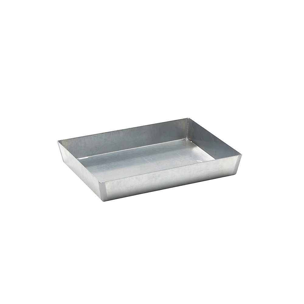 Cuve en acier pour bidons à poser sur palette