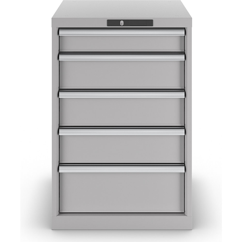 LISTA Drawer Cabinet 5 Drawers Light Gray 2