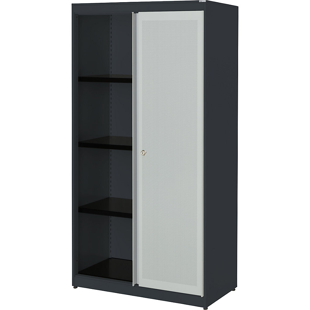 Armoire à portes coulissantes, à effet acoustique