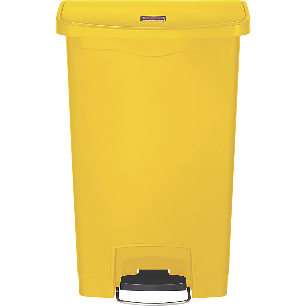 Rubbermaid Slim Jim Step-On Waste Container Yellow 50L 2