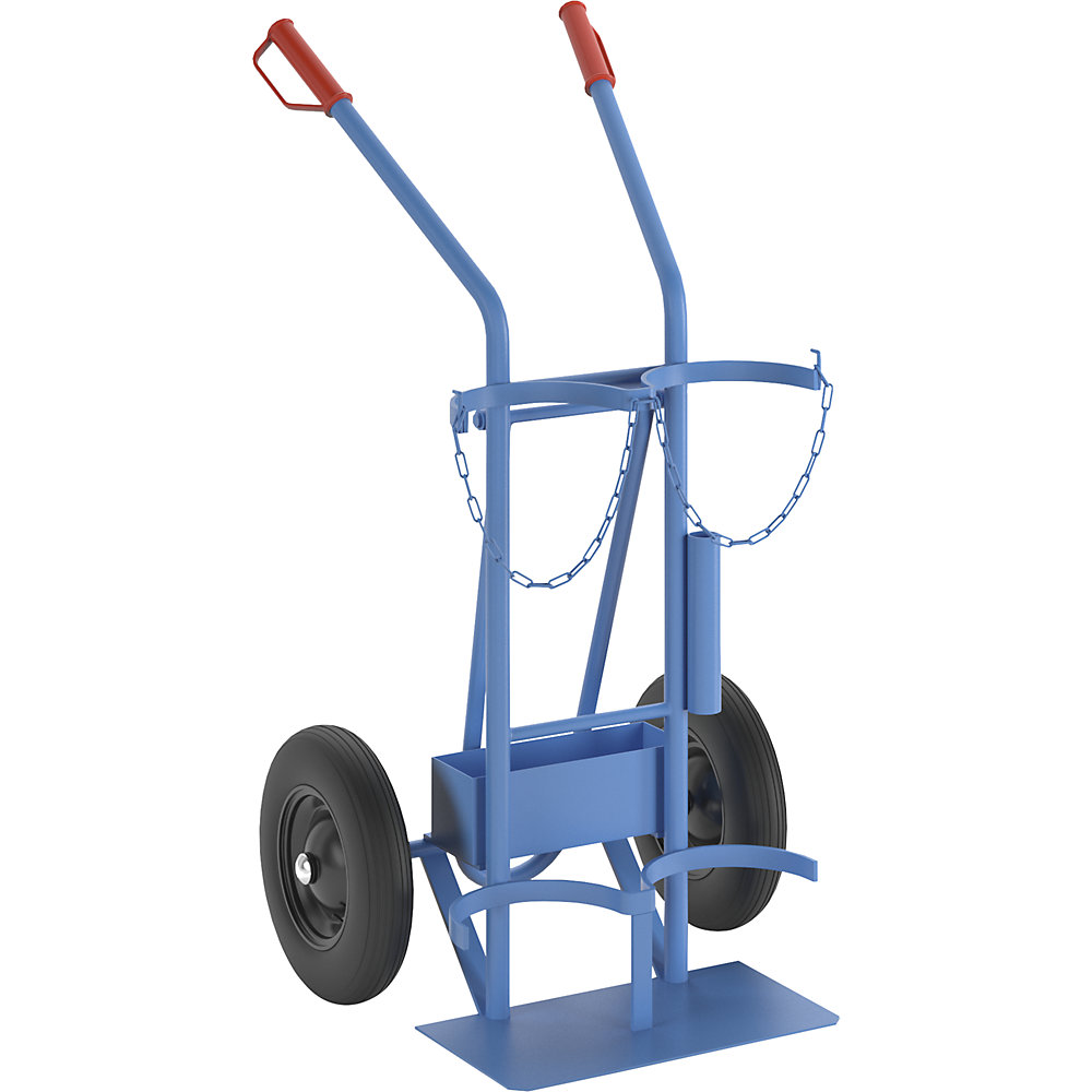 eurokraft pro Carrello per bombole e bombole di gas ruote in gomma piena
