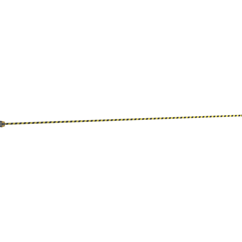 kaiserkkraft Belt Barrier Plastic Yellow/Black 9000mm