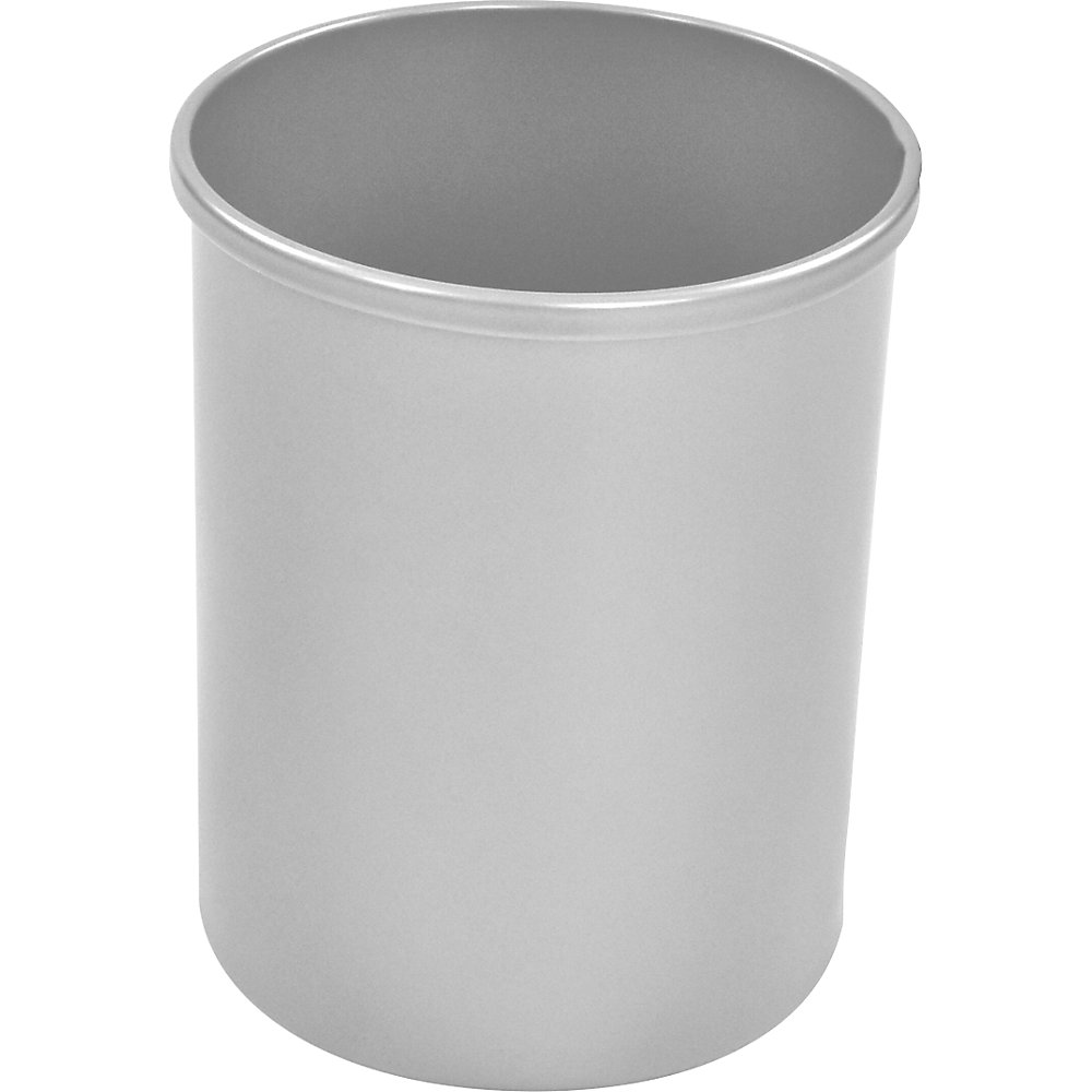 Corbeille à papier métallique ronde