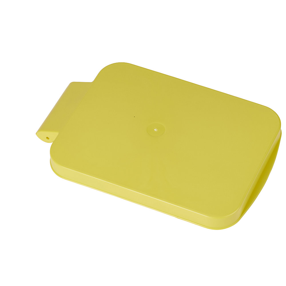 Coperchio per il supporto per sacchi rifiuti, rettangolare, giallo
