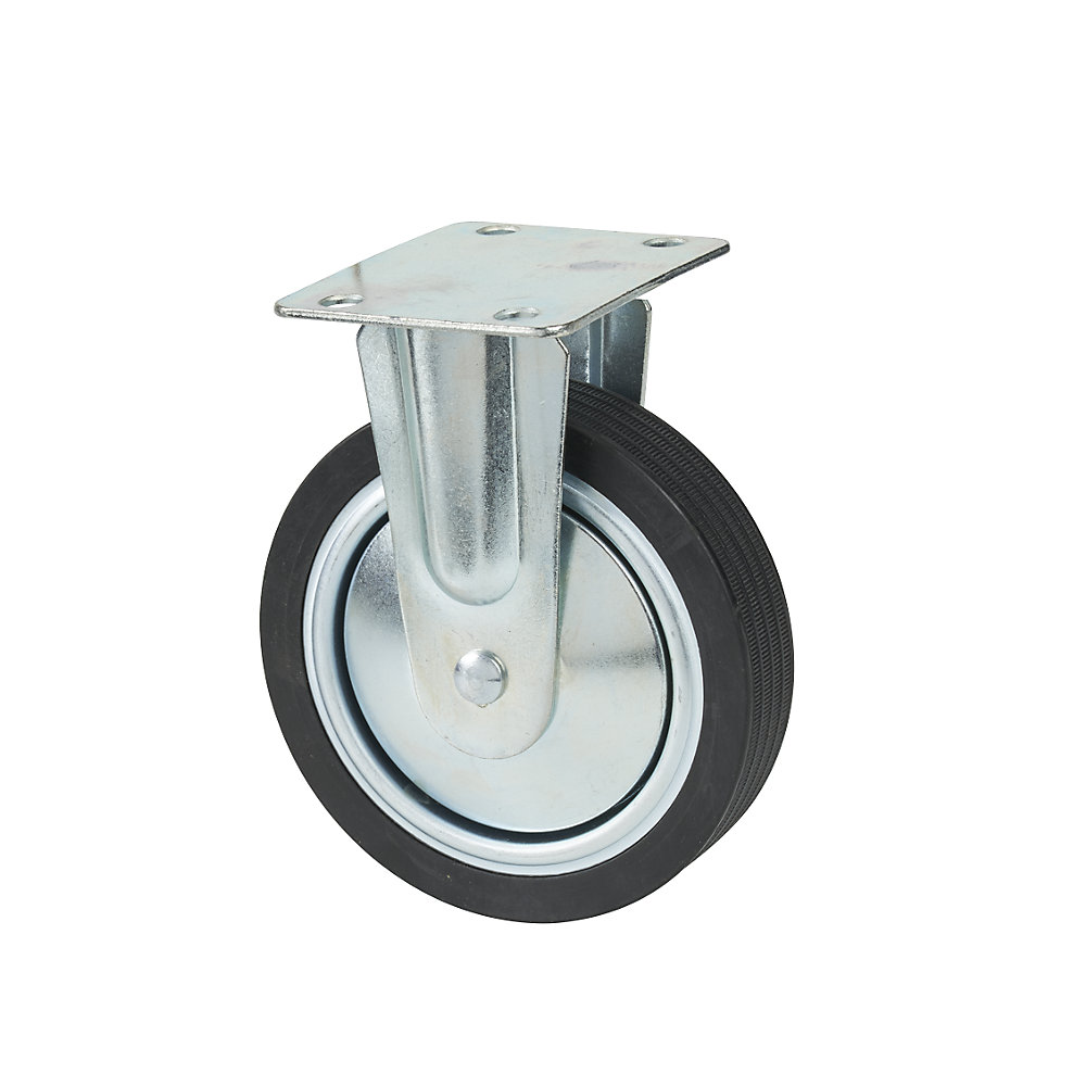Rotella a supporto fisso, Ø 128 x 28 mm, per carrello per officina