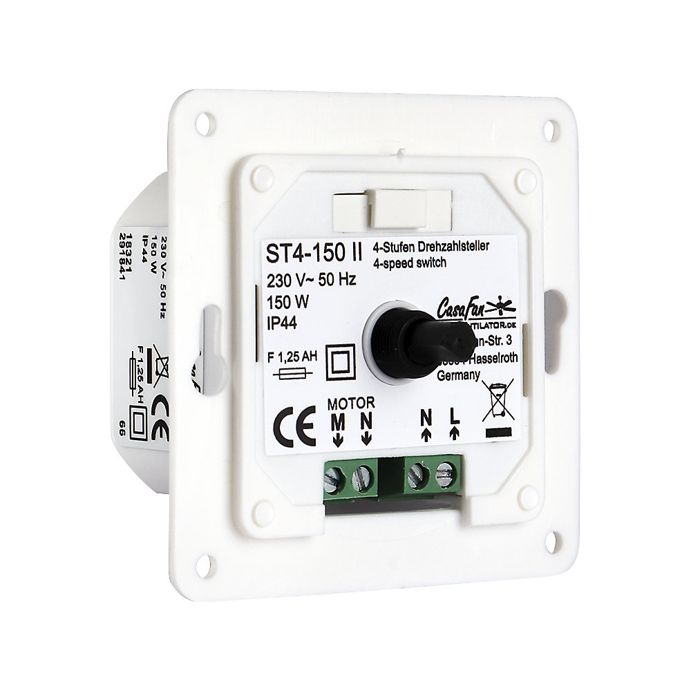 CasaFan ST4/150-II Régulateur de vitesse pour ventilateur de plafond blanc crème 2