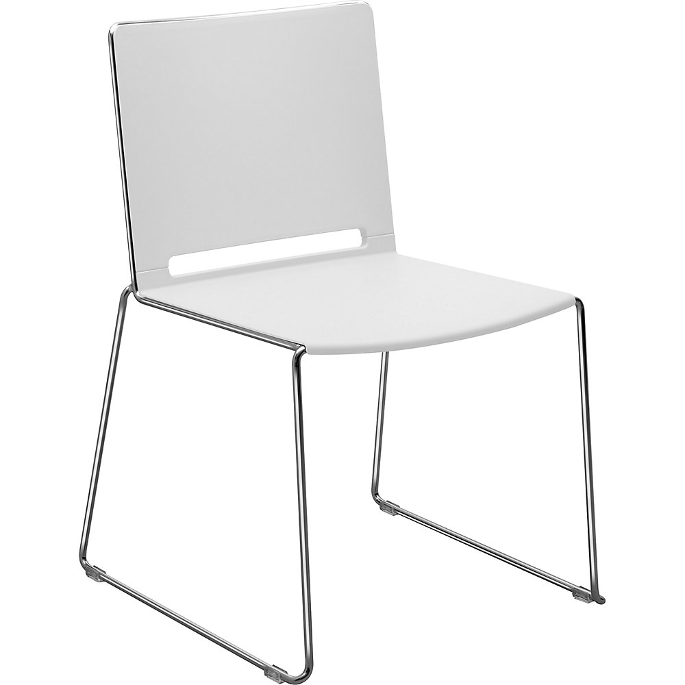 Siège à piétement luge en PP