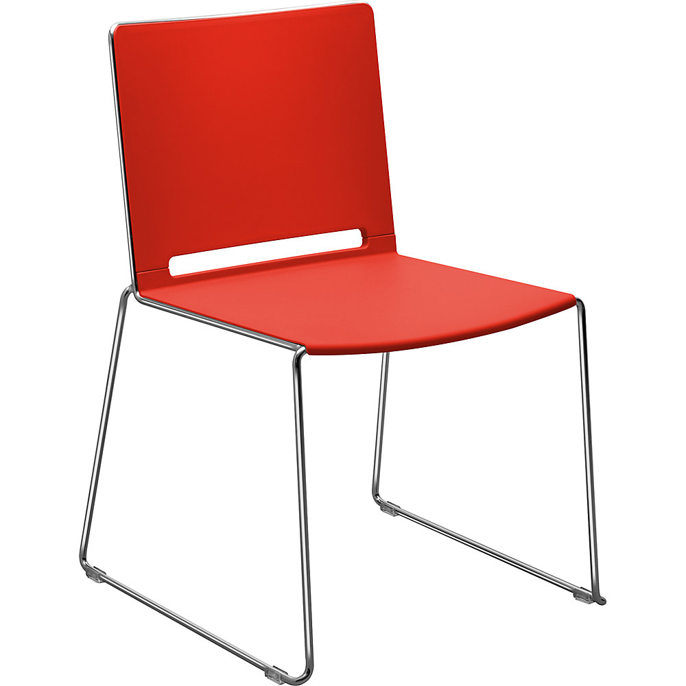 Siège à piétement luge en PP