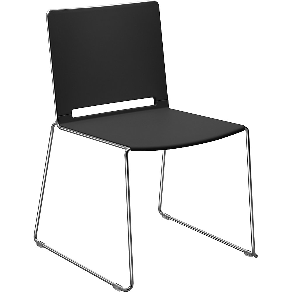 Siège à piétement luge en PP