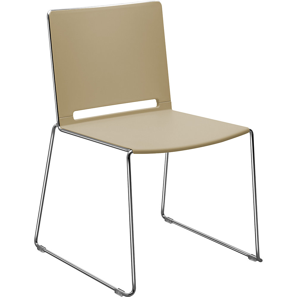 Siège à piétement luge en PP