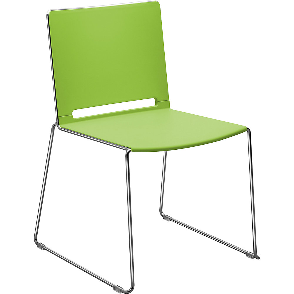 Siège à piétement luge en PP