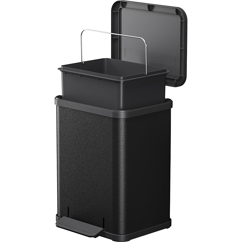 Hailo uno Plus M Step Trash Bin 17 l Black 2