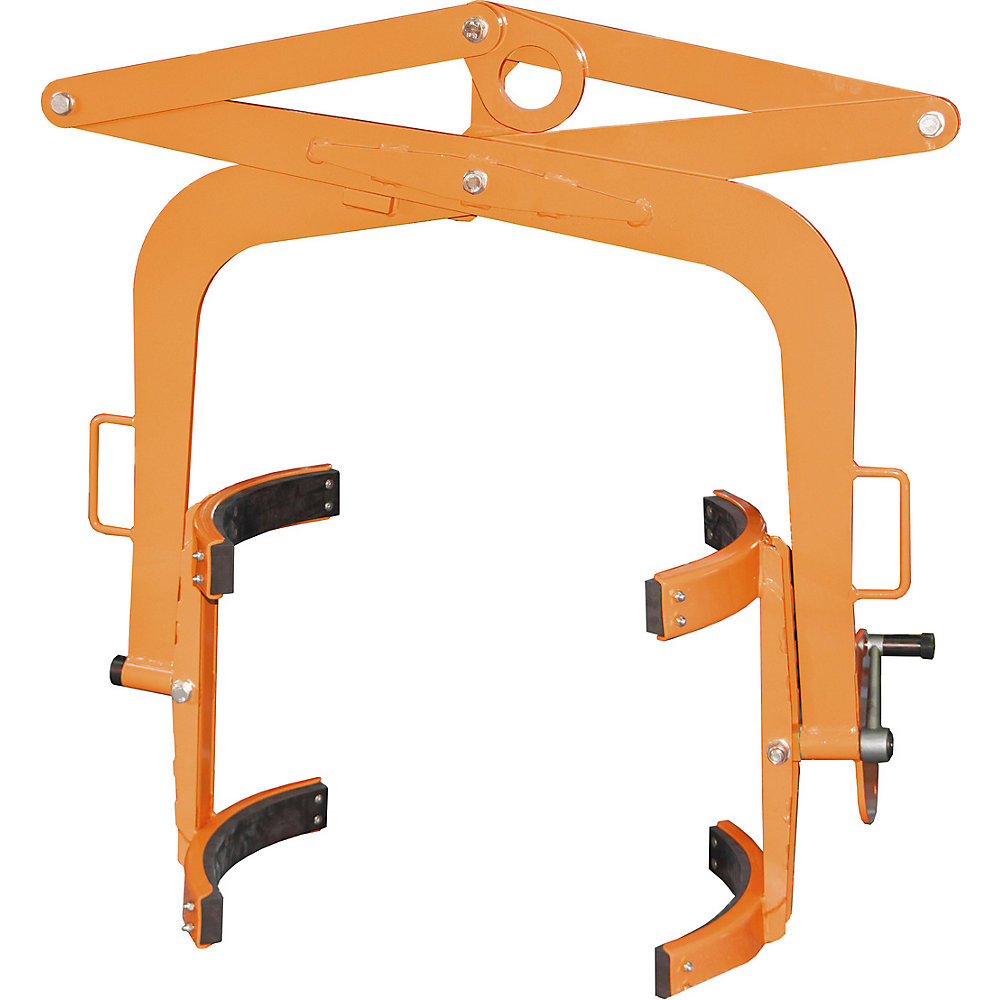 Fasswendezange, für 200 l Stahl-Spund- und Deckelfässer, orange eurokraft pro