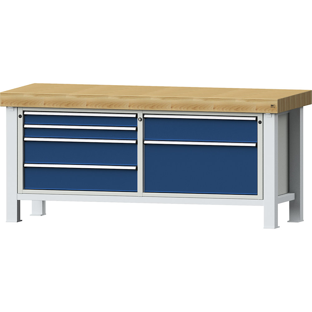 ANKE Heavy Duty Workbench Solid Beech Wood 2000x800x900mm 2
