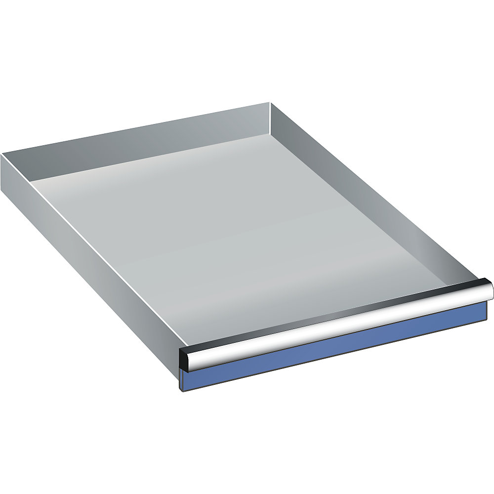 Schublade, für Schrank-BxT 564 x 725 mm, Traglast 75 kg, Fronthöhe 50 mm, enzianblau LISTA
