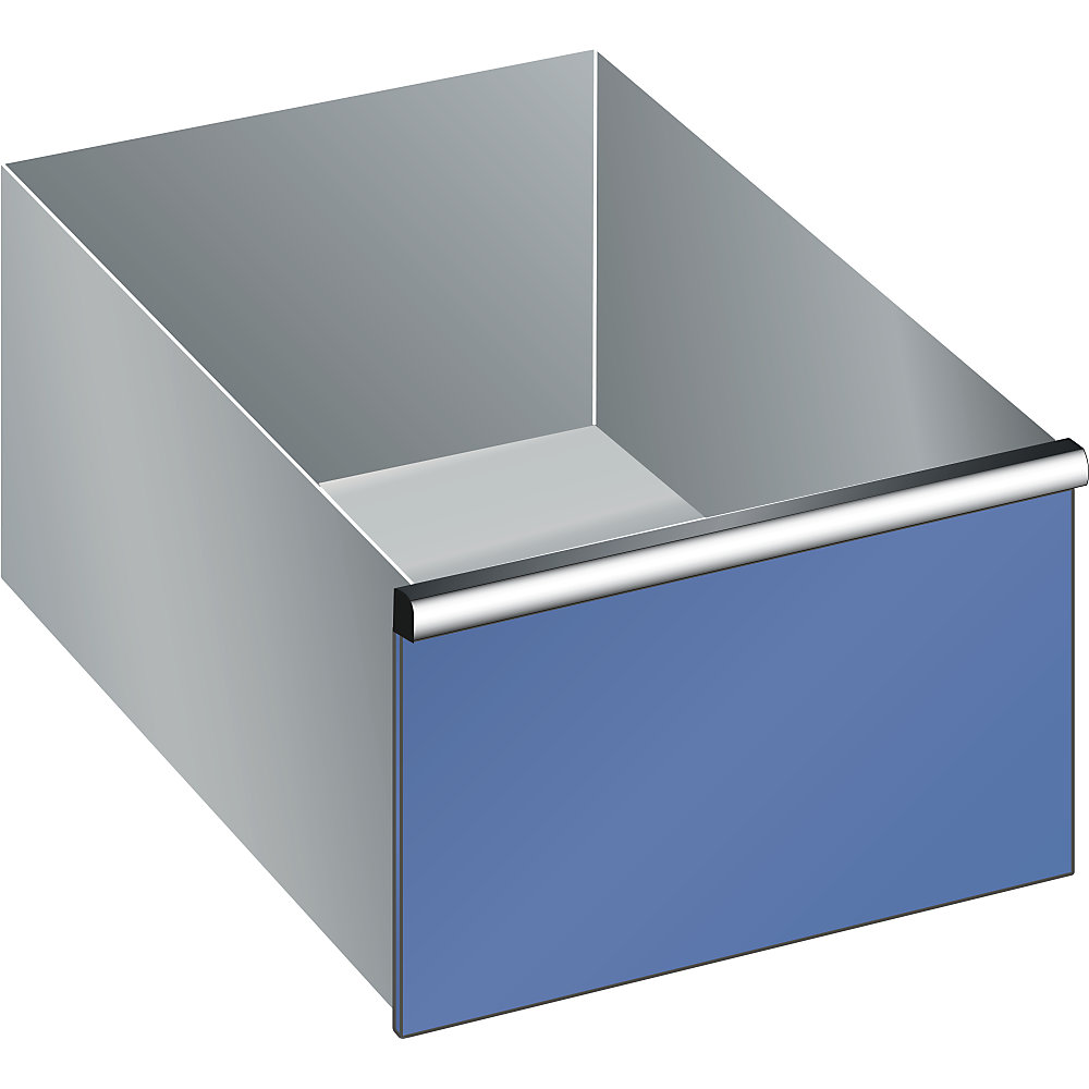 Schublade, für Schrank-BxT 564 x 725 mm, Traglast 200 kg, Fronthöhe 300 mm, enzianblau LISTA