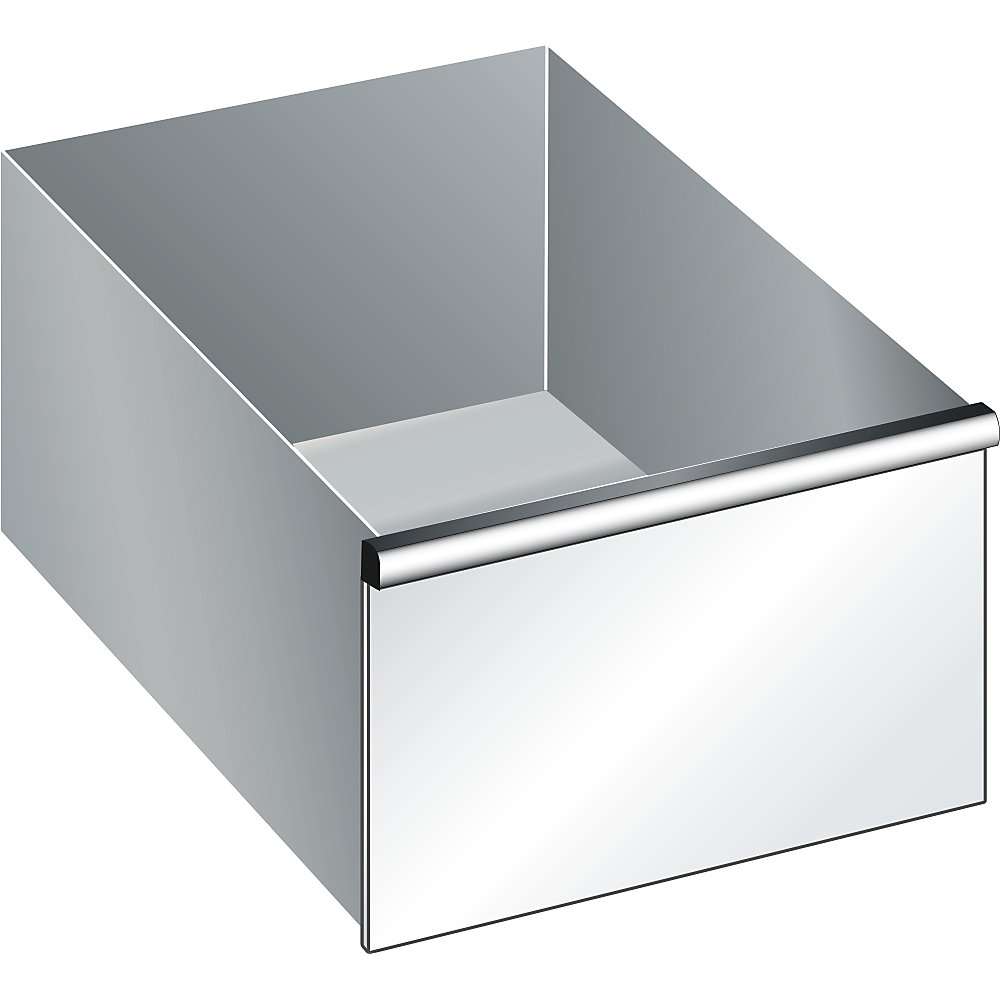 Schublade, für Schrank-BxT 564 x 725 mm, Traglast 75 kg, Fronthöhe 300 mm, lichtgrau LISTA