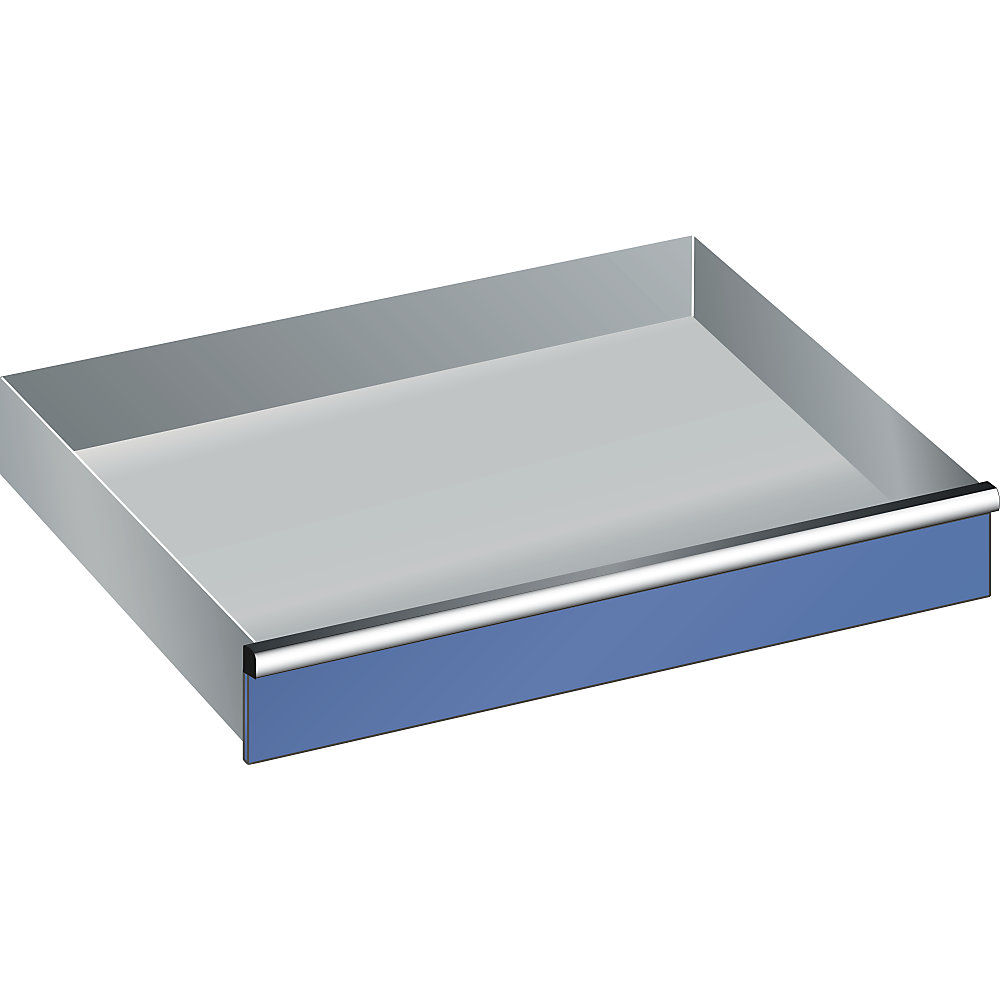 Schublade, für Schrank-BxT 1023 x 725 mm, Traglast 200 kg, Fronthöhe 125 mm, enzianblau LISTA