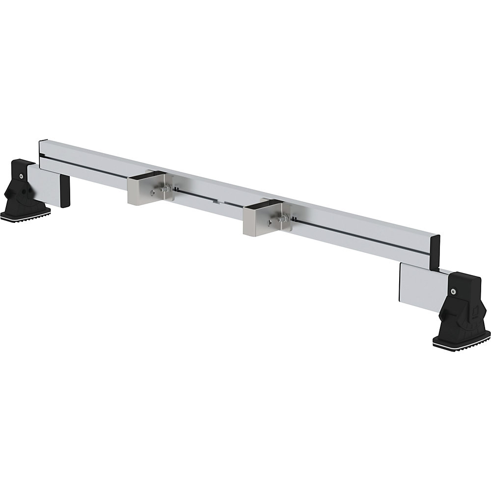 Nachrüst-Traverse, Länge 1200 mm, für Holm 73 x 25 mm, mit nivello®-Leiterschuhen MUNK