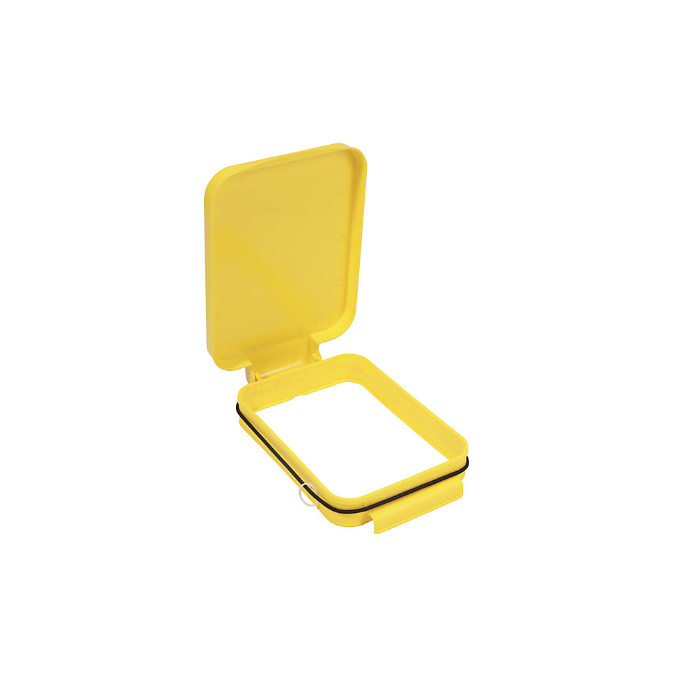 kaiserkraft Deckel, eckig, für Wertstoffsammler, gelb 2